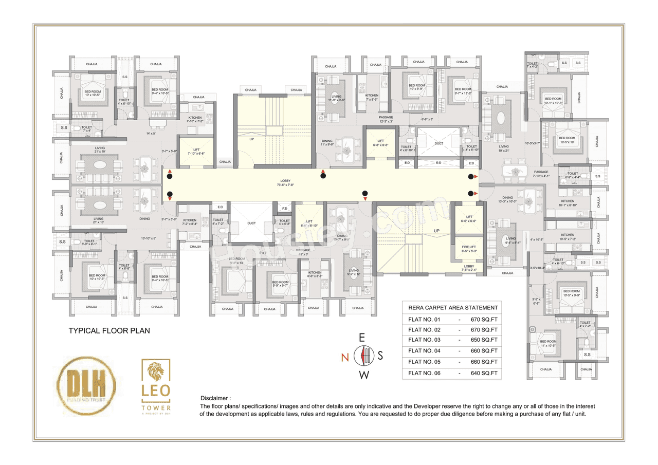 DLH Leo Tower Floor Plan