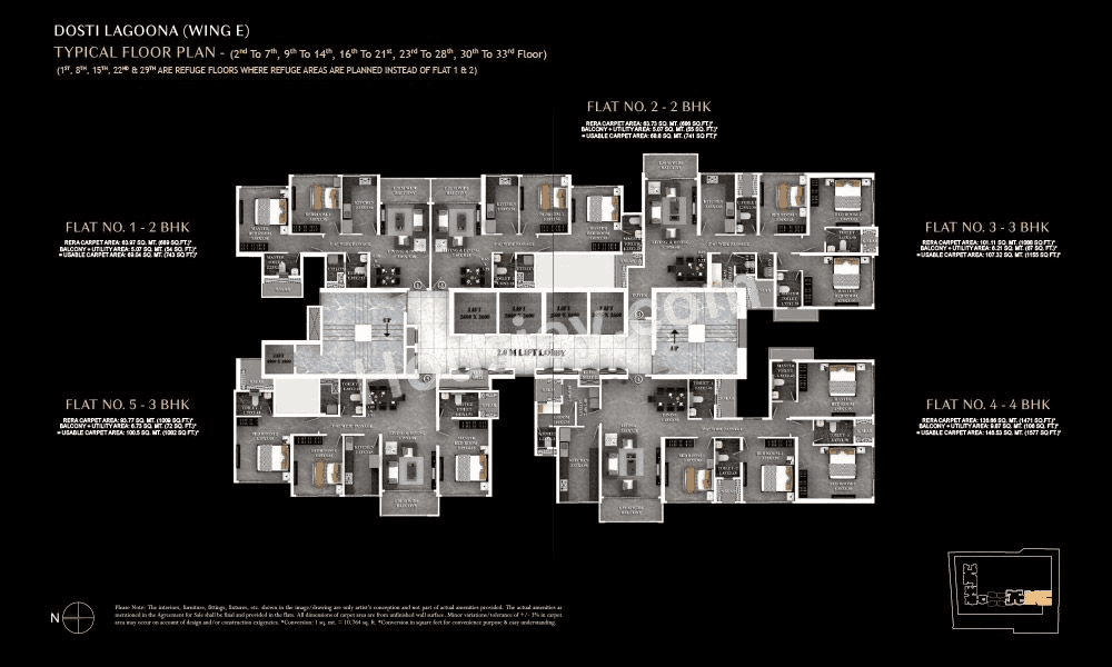 Dosti Eastern Bay Floor plan 6