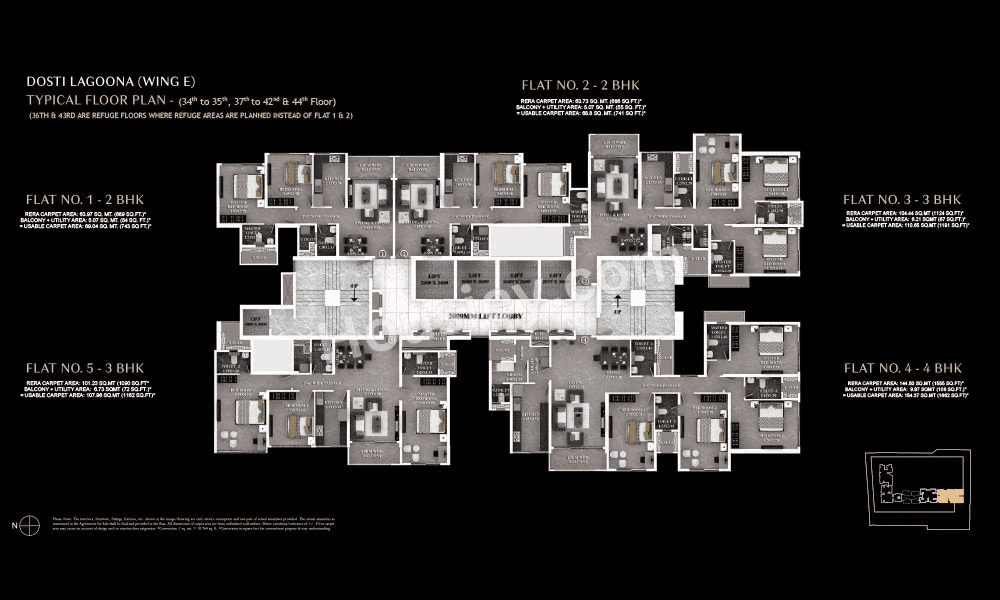 Dosti Eastern Bay Floor plan 7