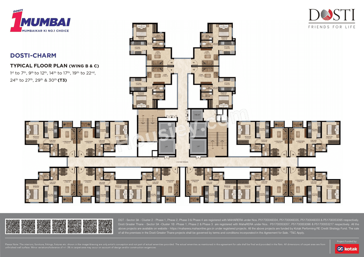 Dosti Greater Thane Phase II Floor plan 4