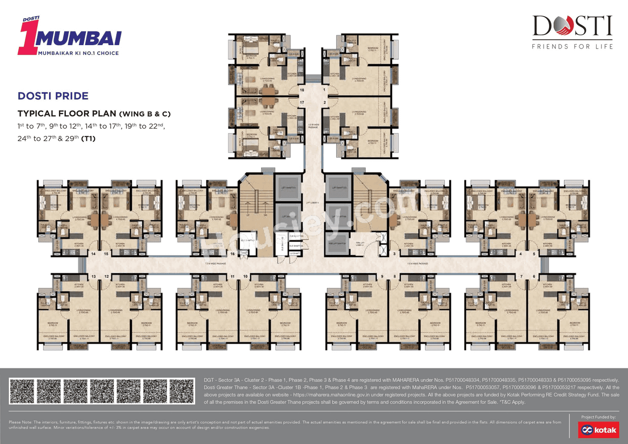 Dosti Greater Thane Phase II Floor plan 6