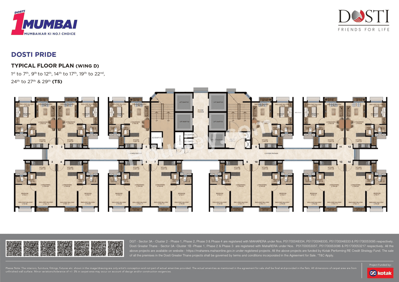 Dosti Greater Thane Phase II Floor plan 7