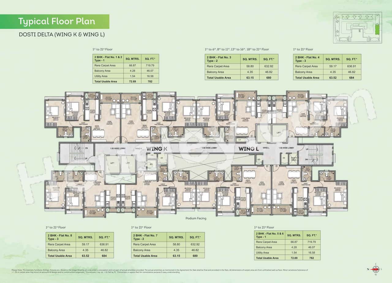 Dosti Greenscapes Floor plan 7