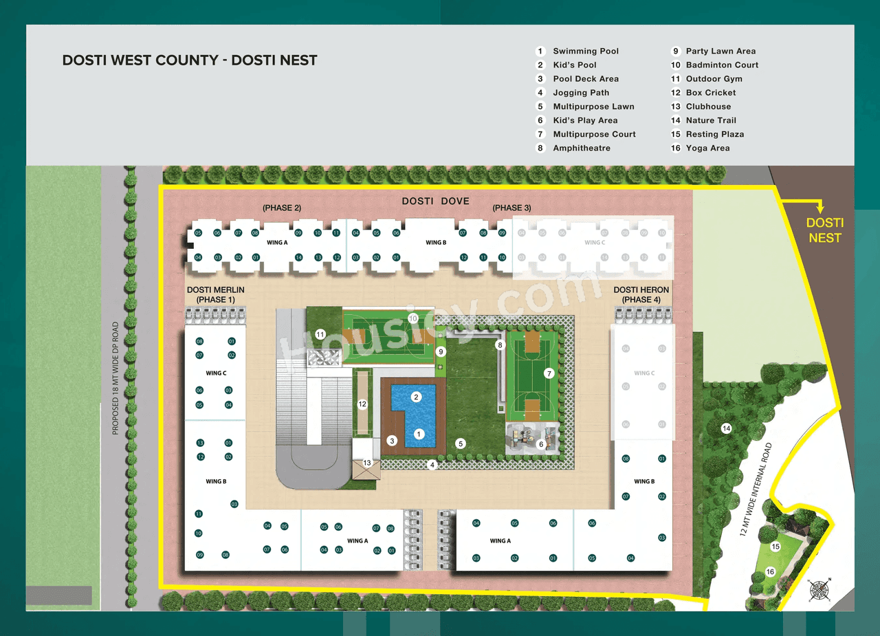 Dosti Nest Floor plan 1