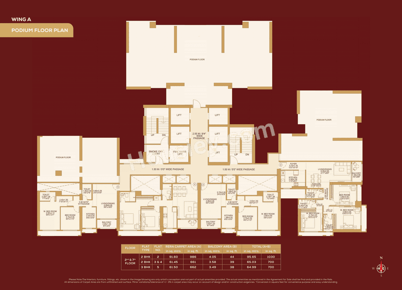 Dosti Wagle Floor plan 3