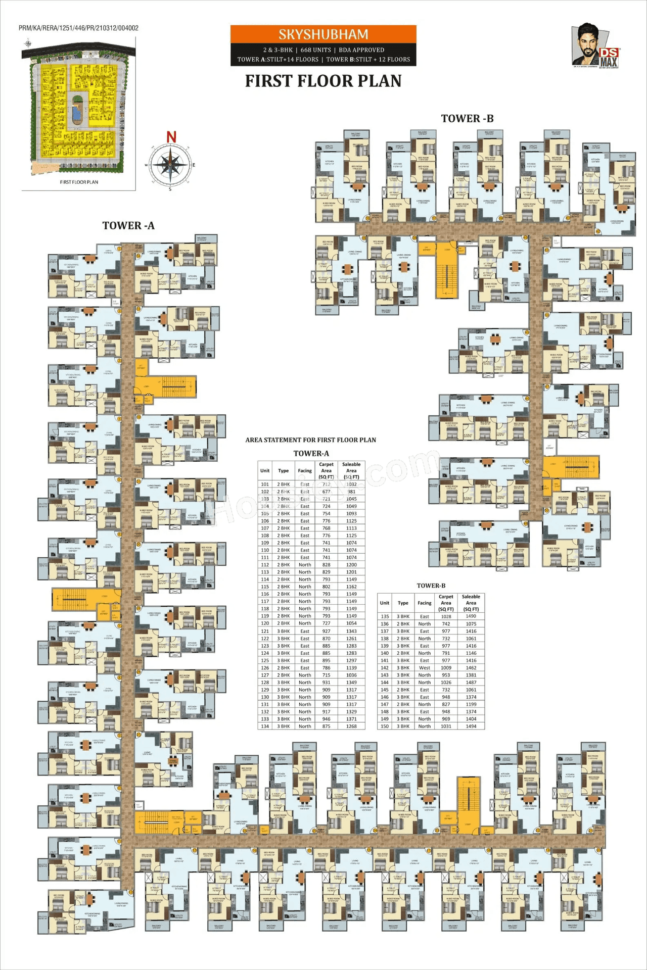 DS MAX Skyshubham Floor plan 1
