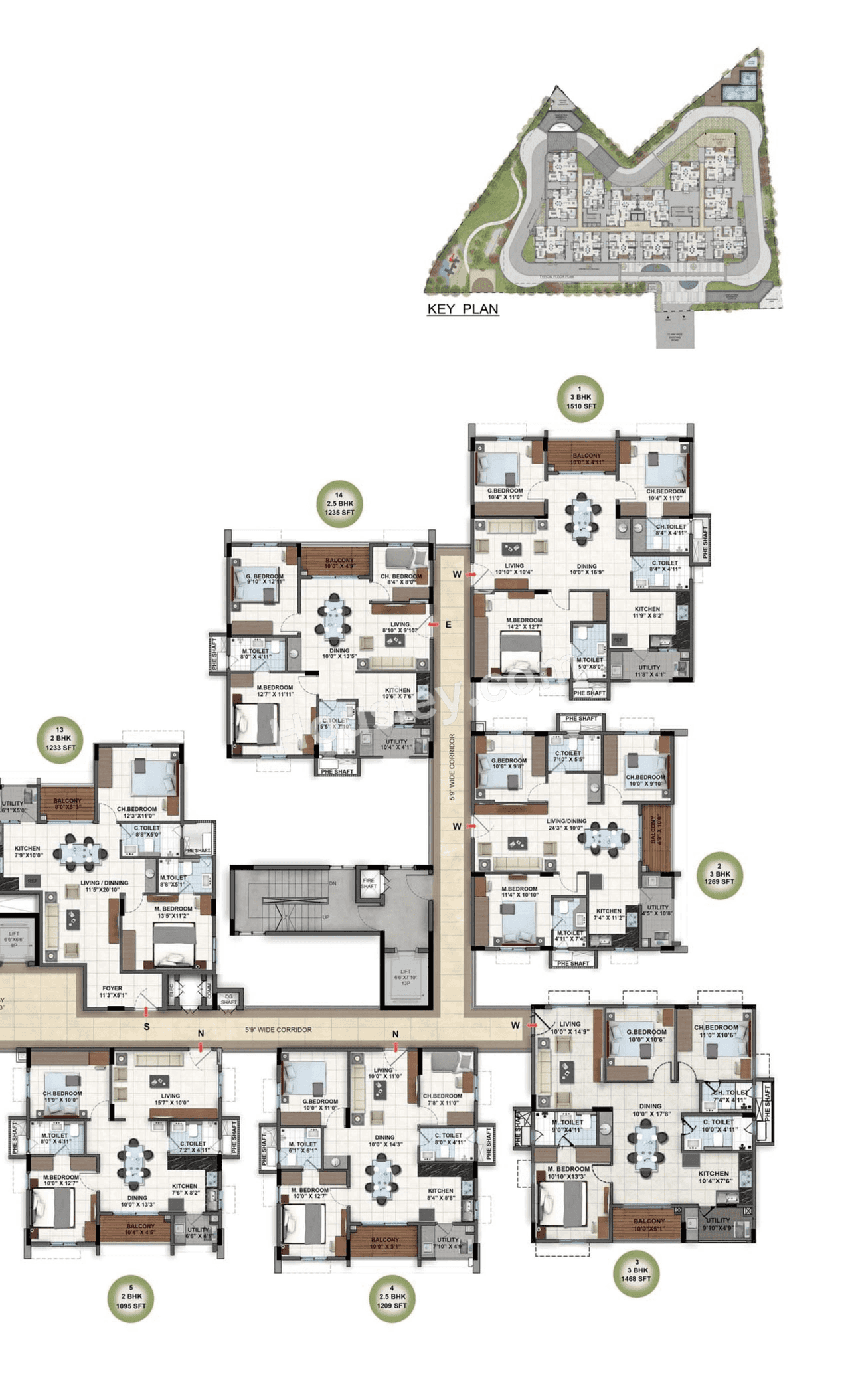 DSR Green Waters Floor plan 1