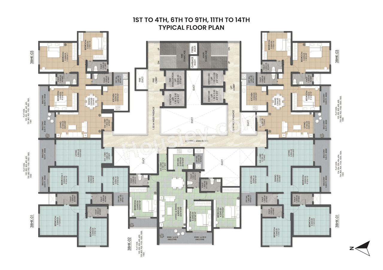 Eastern River Residency Phase 3 Floor plan 2