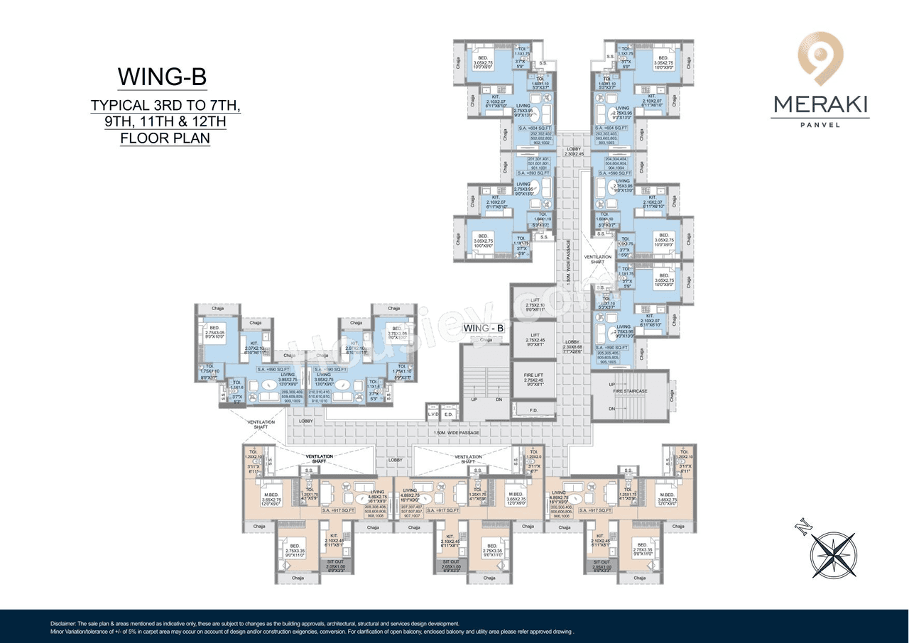 Ekdant 9 Meraki Floor plan 4