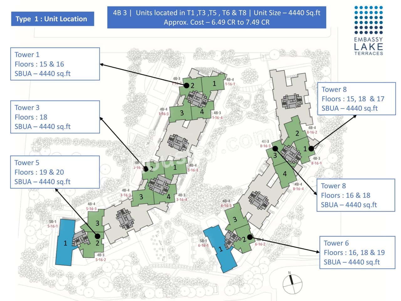 Embassy Lake Terraces Floor plan 4
