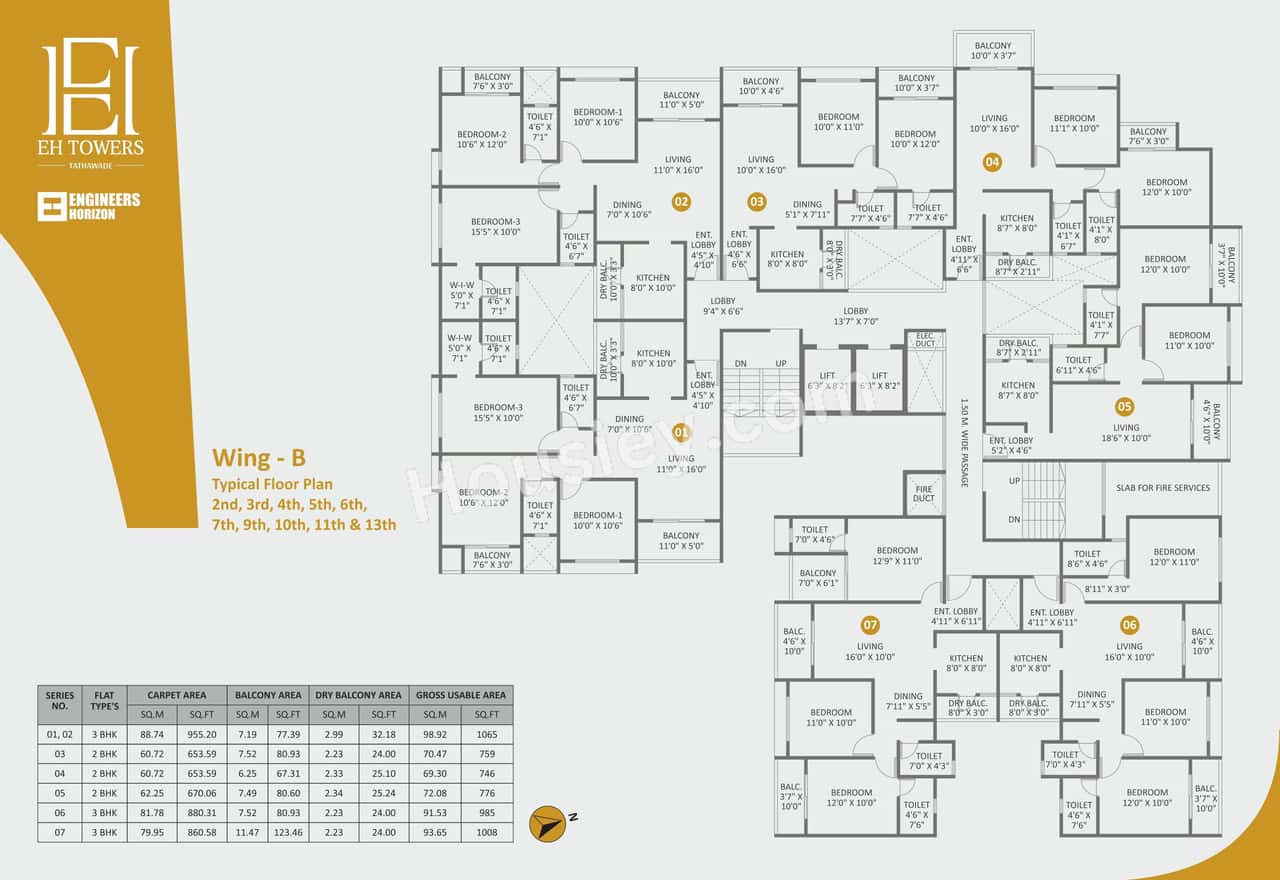 Engineers EH Towers Floor plan 3