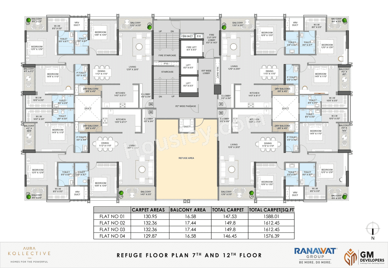 G M Ranavat Aura Kollective Floor plan 2