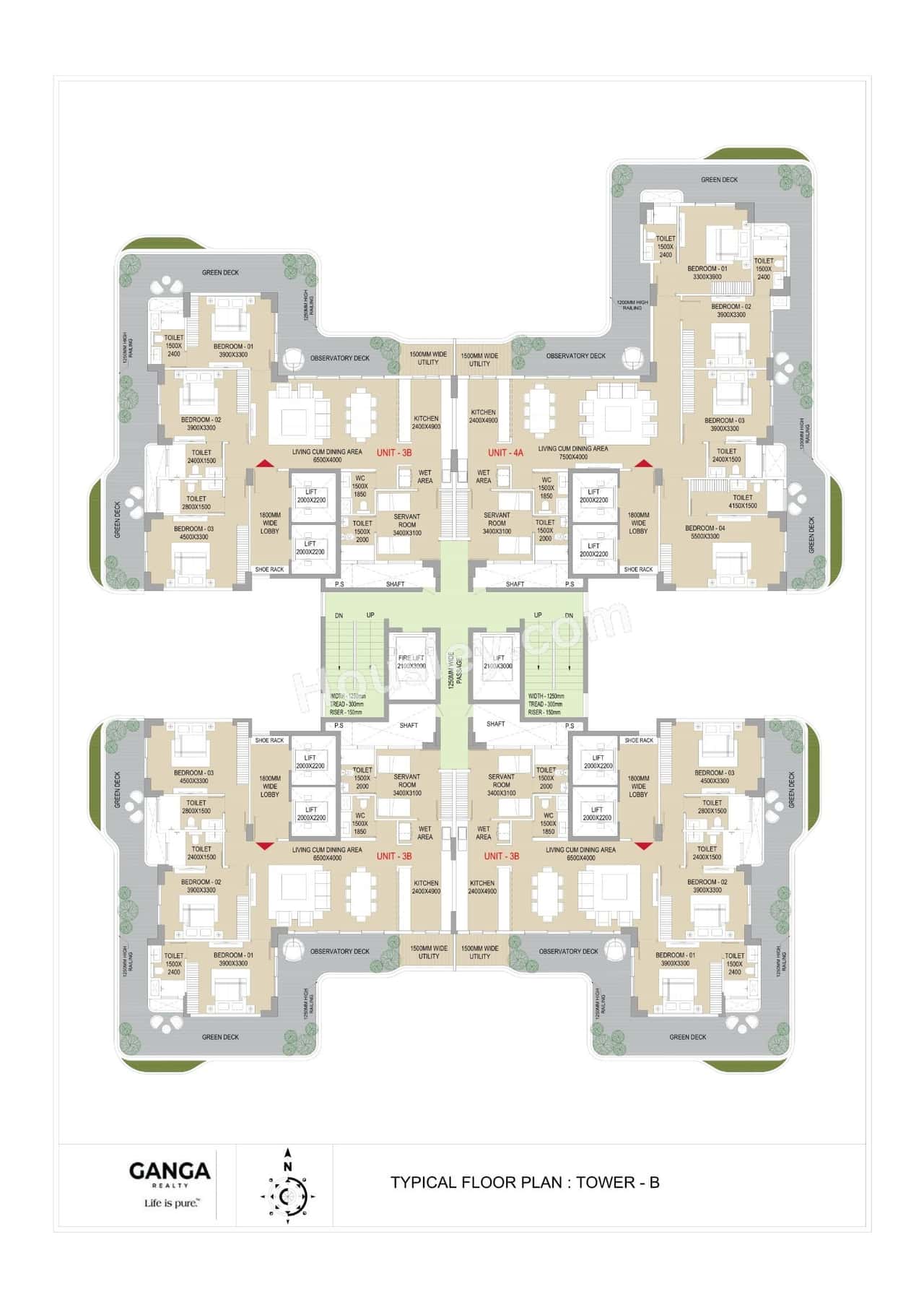 Ganga Anantam 85 Floor plan 1