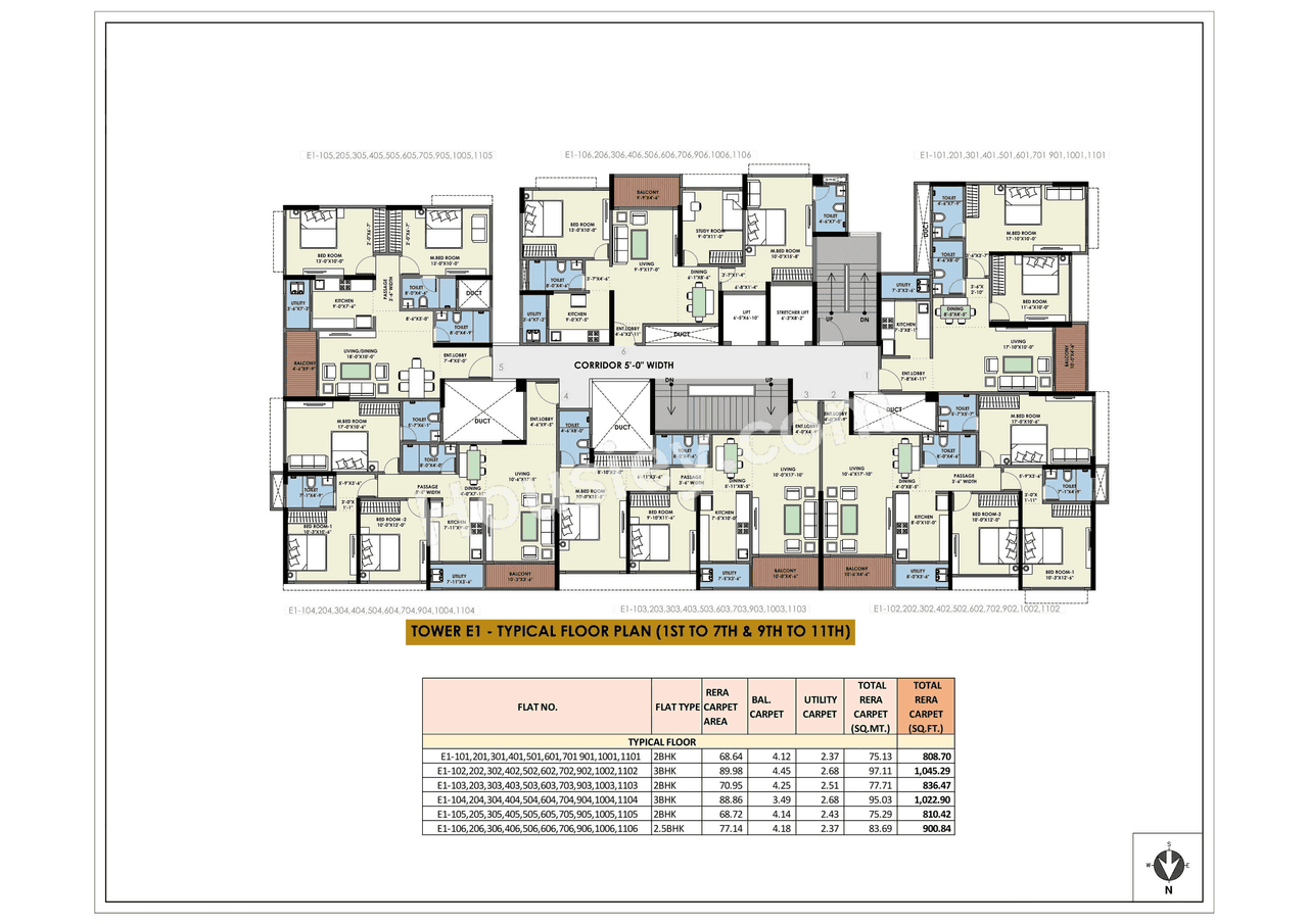 Ganga Newtown Floor plan 3