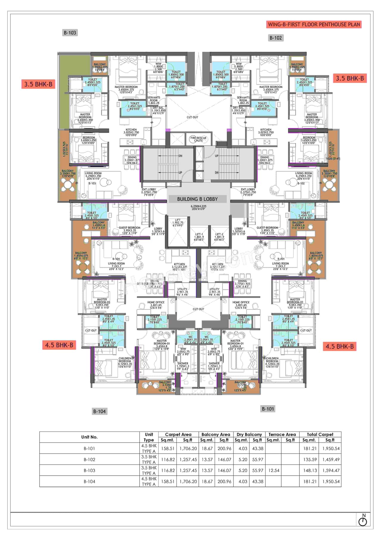 Ganga Platinum Floor plan 2