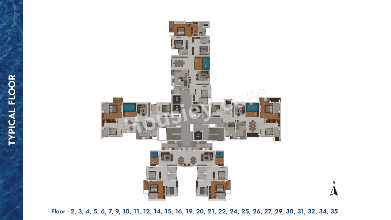 Gera Avive Towers Floor plan 4