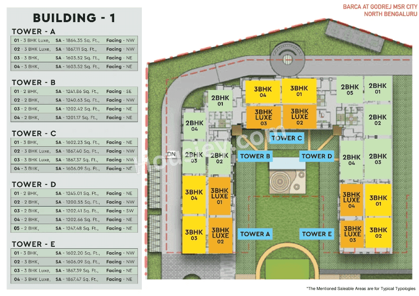 Godrej Barca MSR City Floor plan 1