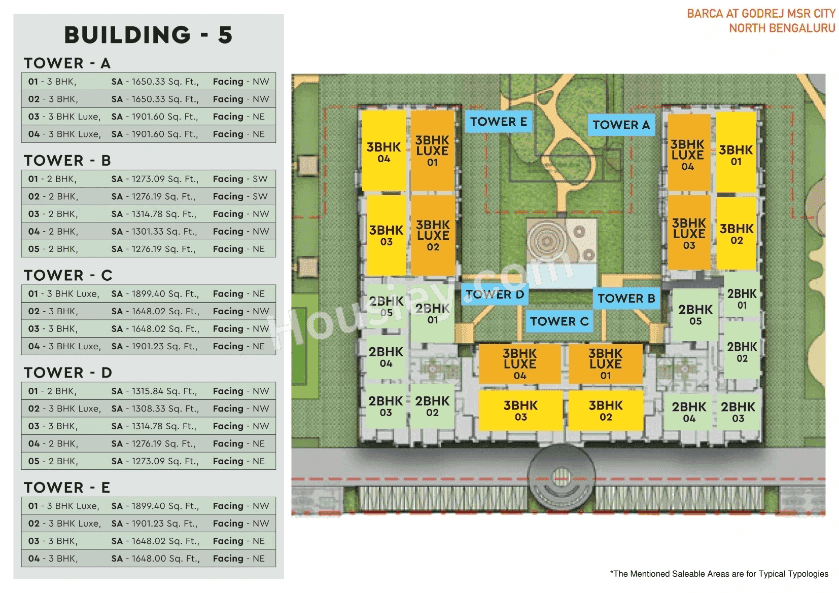 Godrej Barca MSR City Floor plan 5
