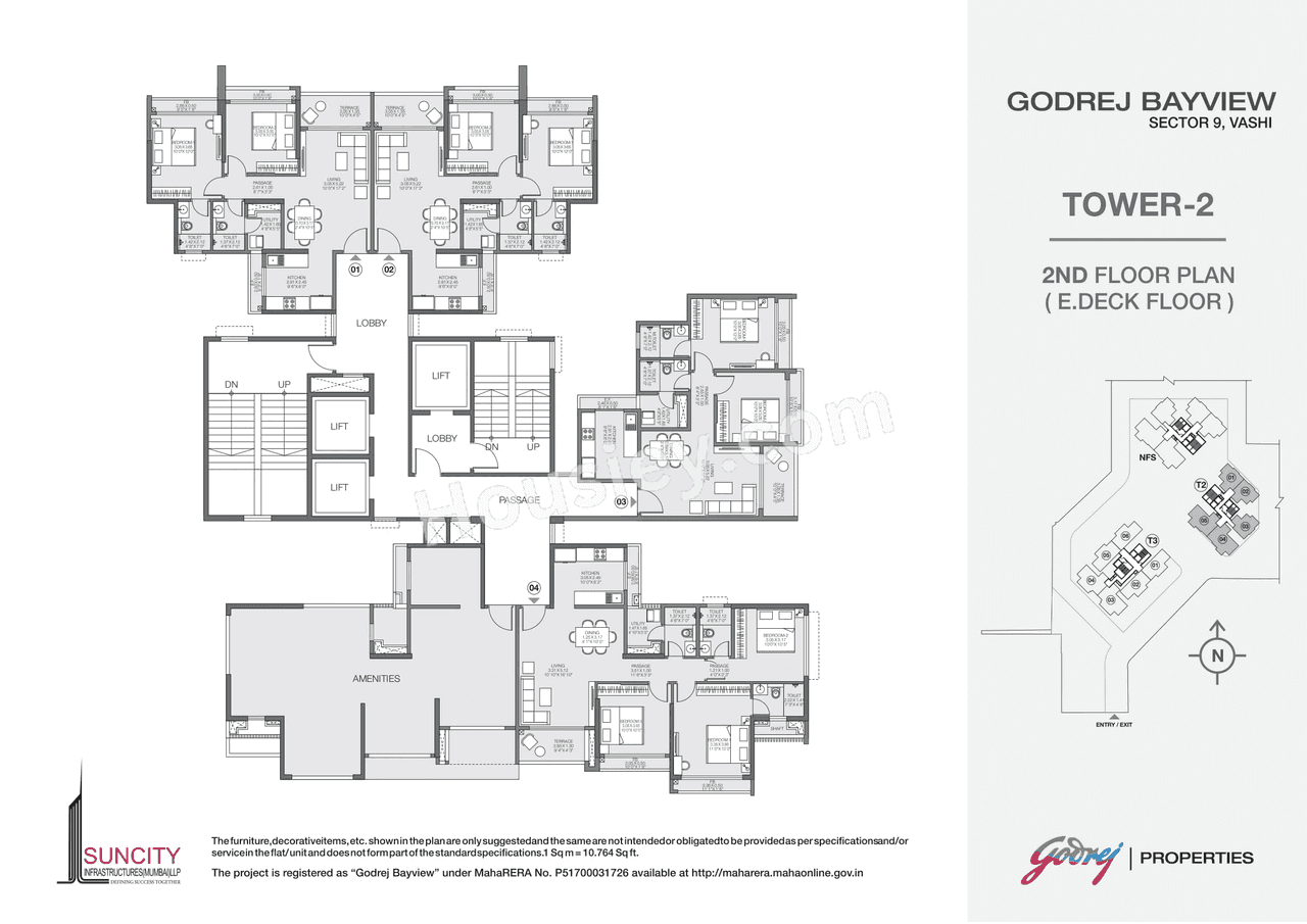 Godrej Bayview Floor plan 1