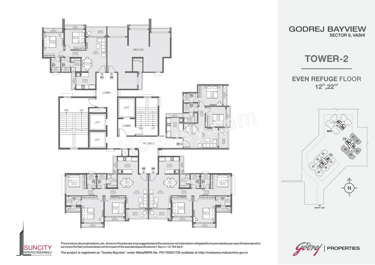 Godrej Bayview Floor plan 3