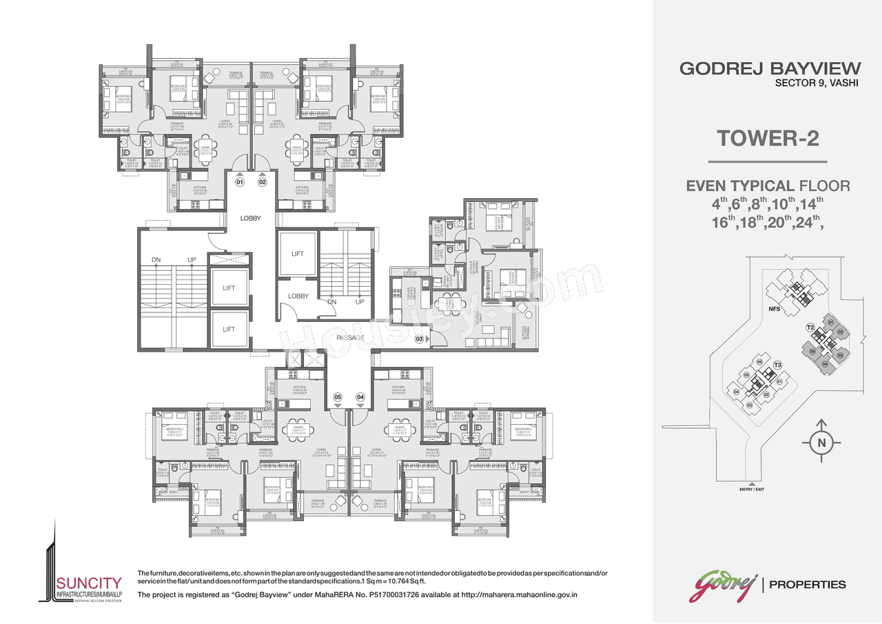 Godrej Bayview Floor plan 5
