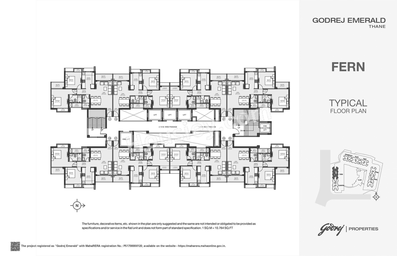 Godrej Emerald Floor plan 2