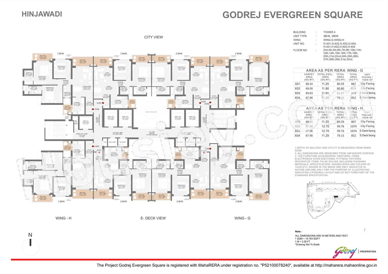 Godrej Evergreen Square Floor plan 6