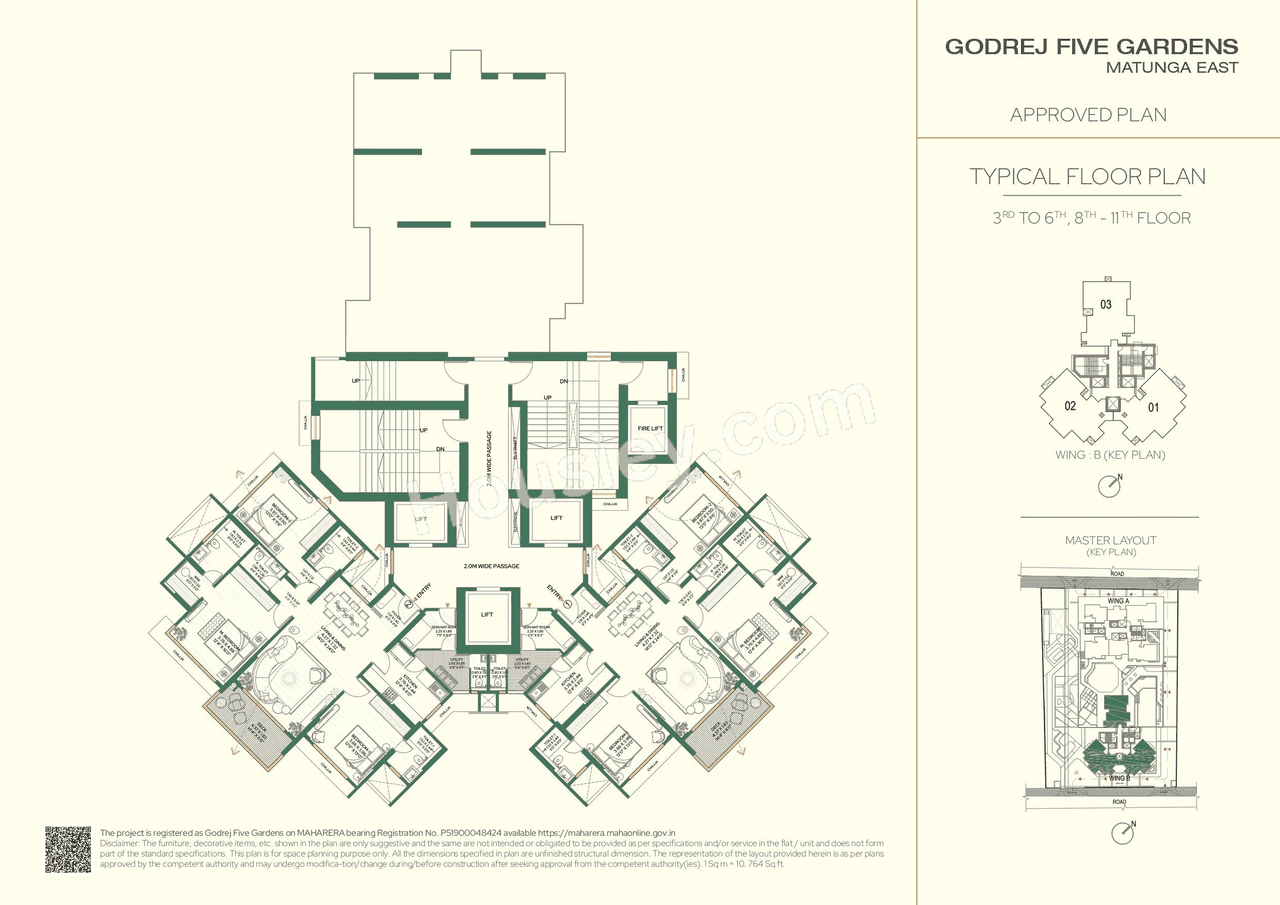 Godrej Five Gardens Floor plan 1