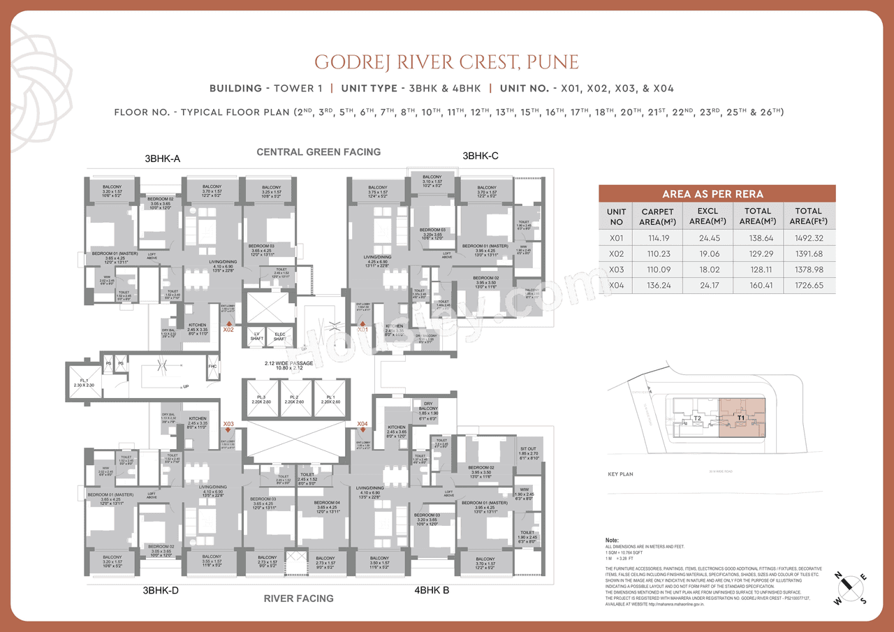 Godrej River Crest Floor plan 4