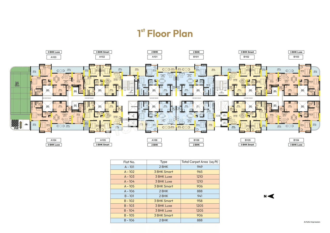 Goyal My Home Upper Kharadi Floor plan 1
