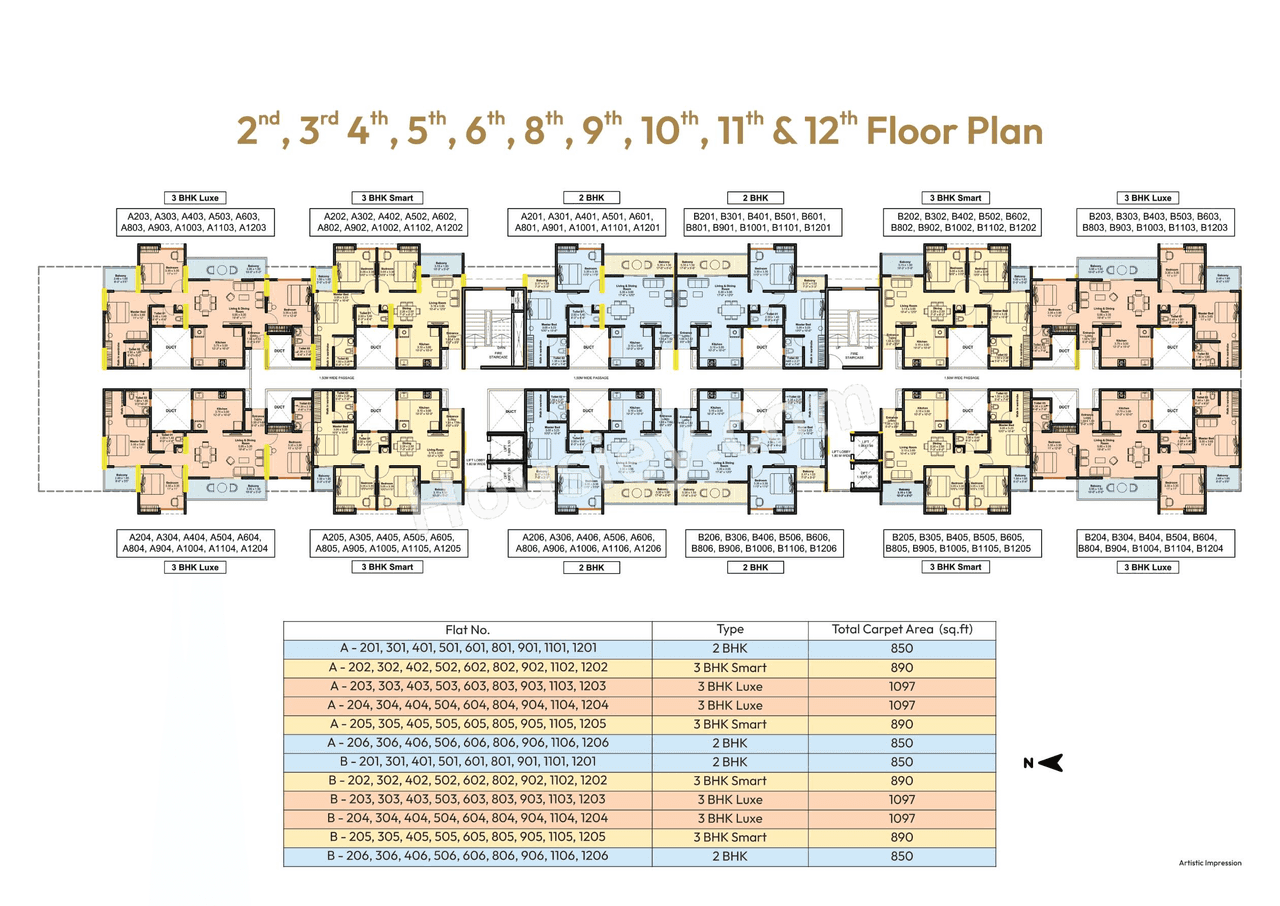 Goyal My Home Upper Kharadi Floor plan 3
