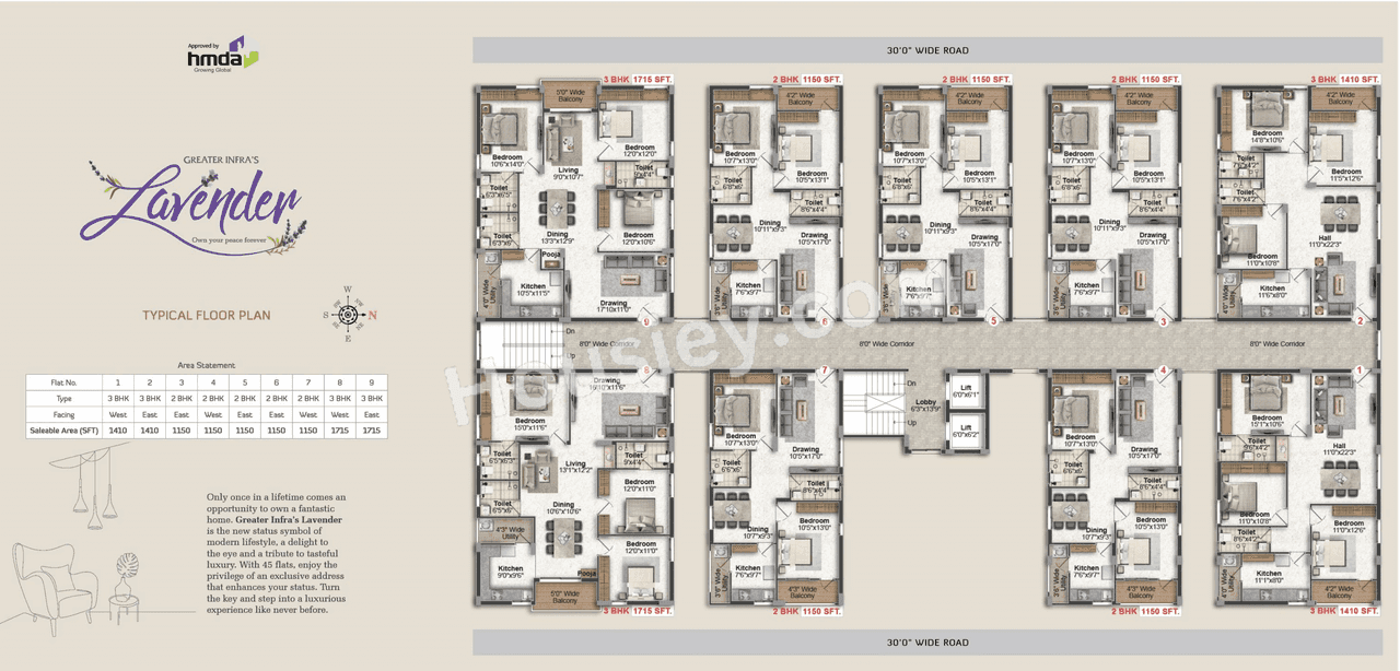 Greater Infra Lavender Floor plan 3