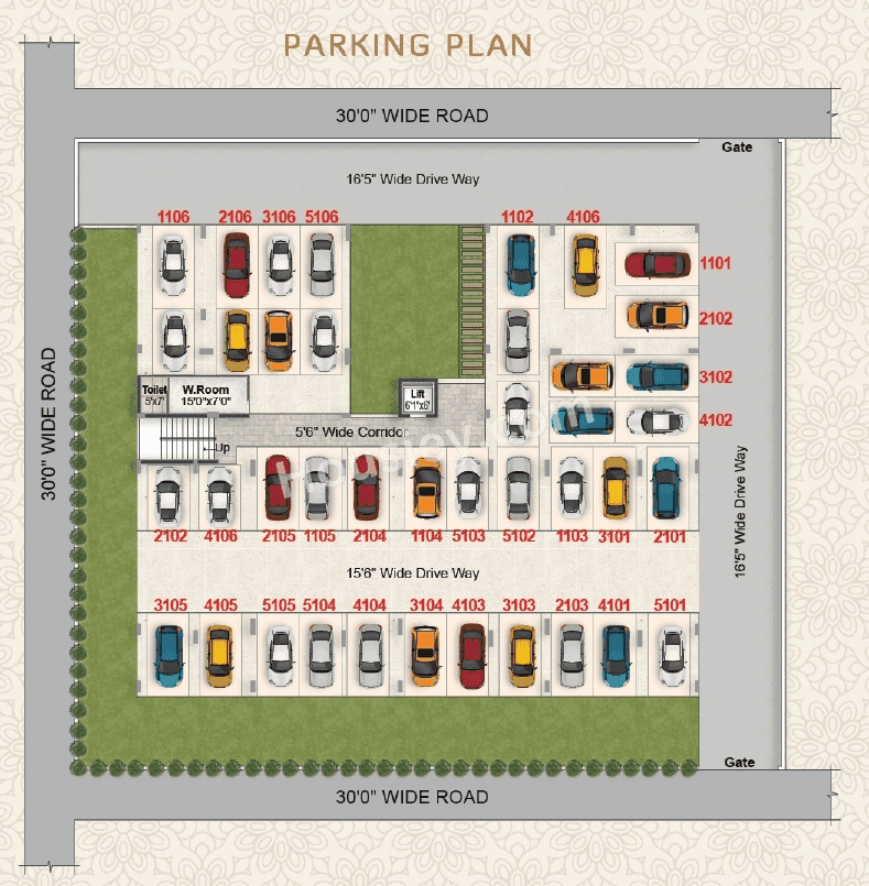 Greater Infra Lotus Floor plan 1
