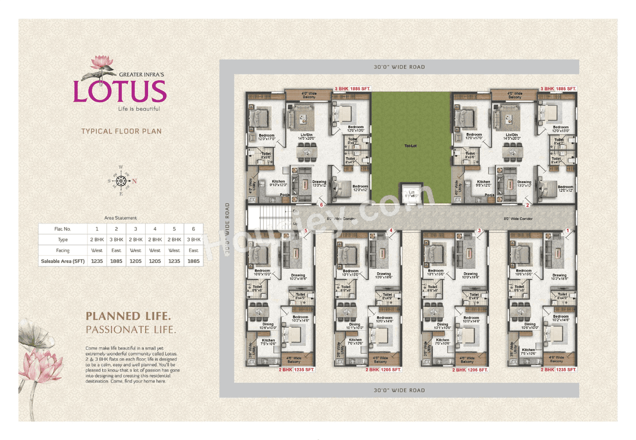 Greater Infra Lotus Floor plan 2