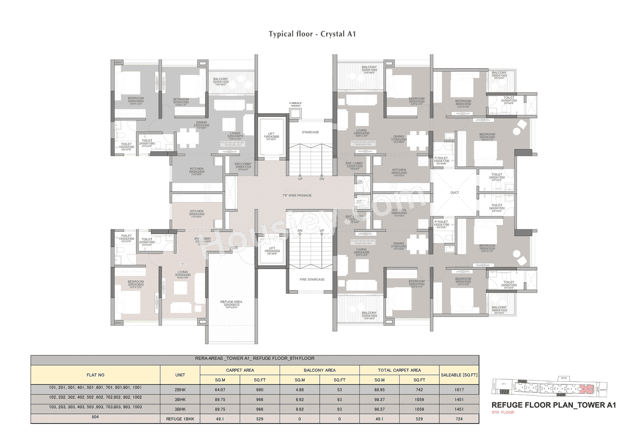 Gurudatta Rudraksh Vantage Floor plan 3