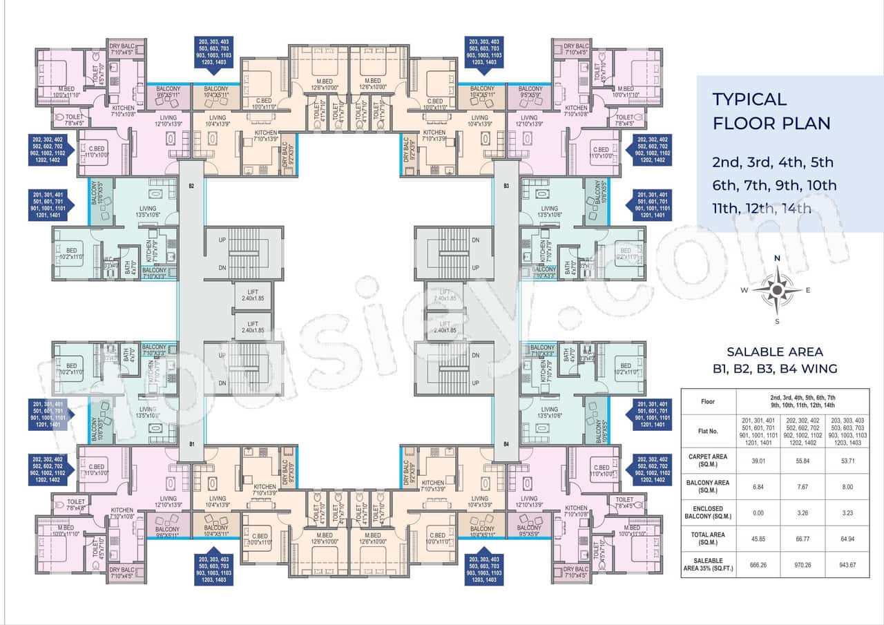 Gurukrupa Primerose Floor plan 1