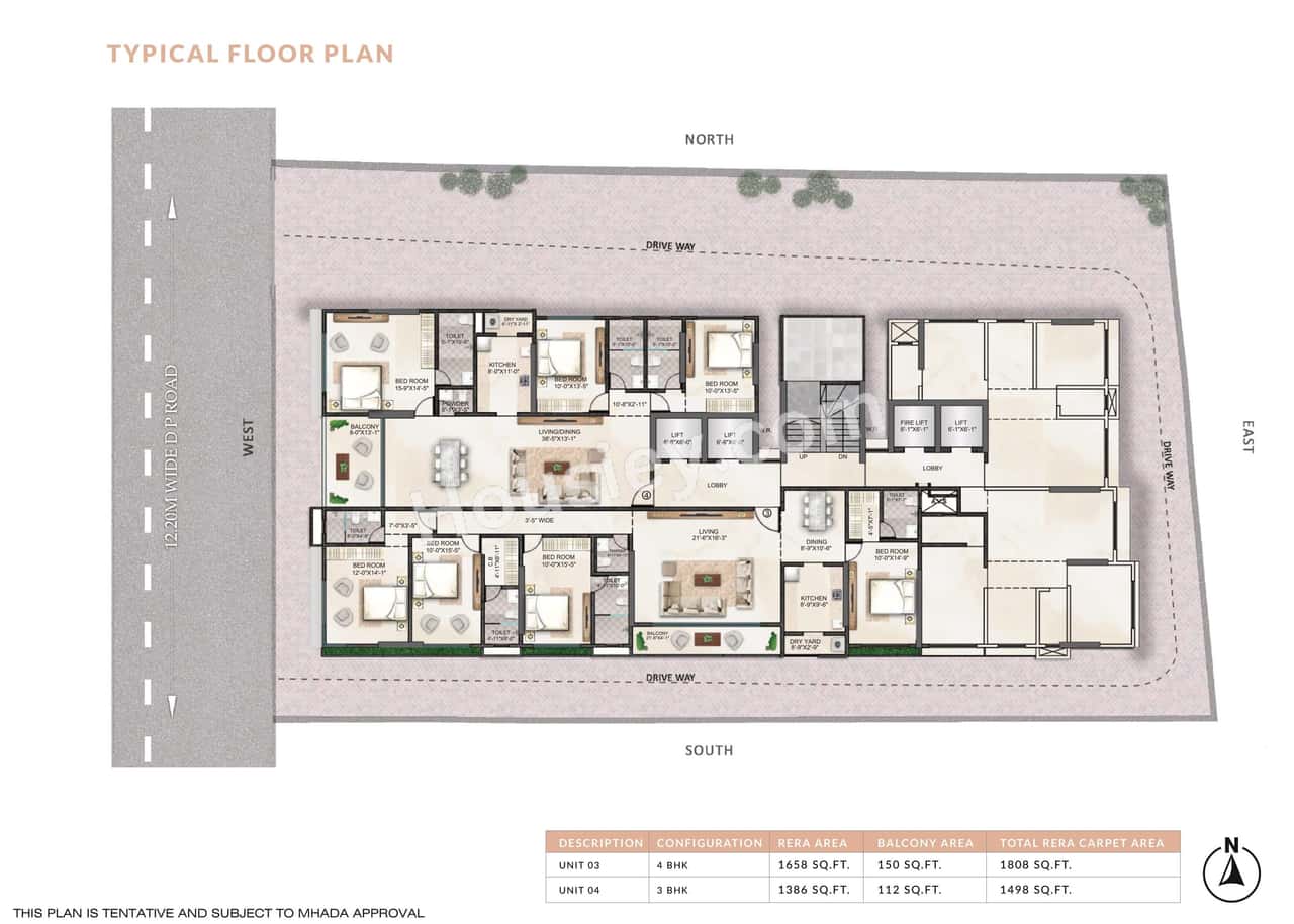 H. Rishabraj Trident Floor Plan