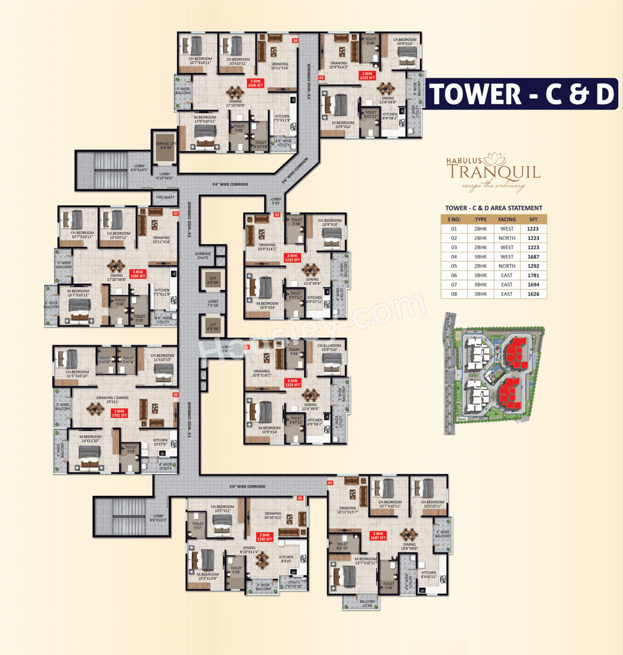 Habulus Tranquil Floor plan 2