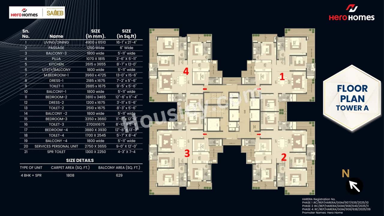 Hero Homes The Palatial Floor plan 1