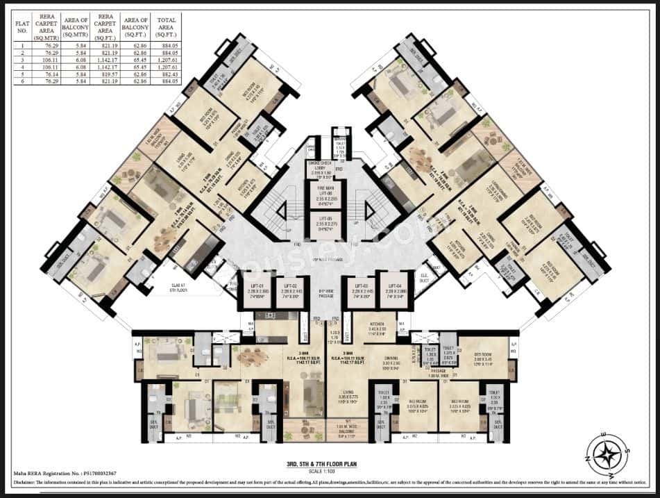 Highland Sky Towers Floor plan 1