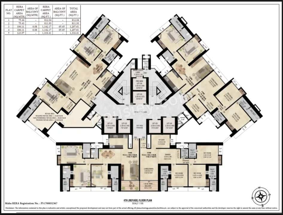 Highland Sky Towers Floor plan 2