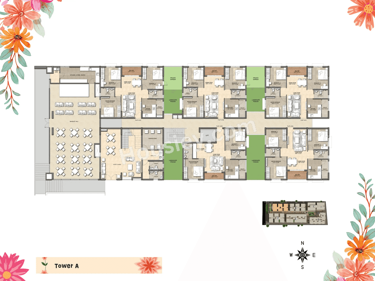 HiLiving Evita Floor plan 1