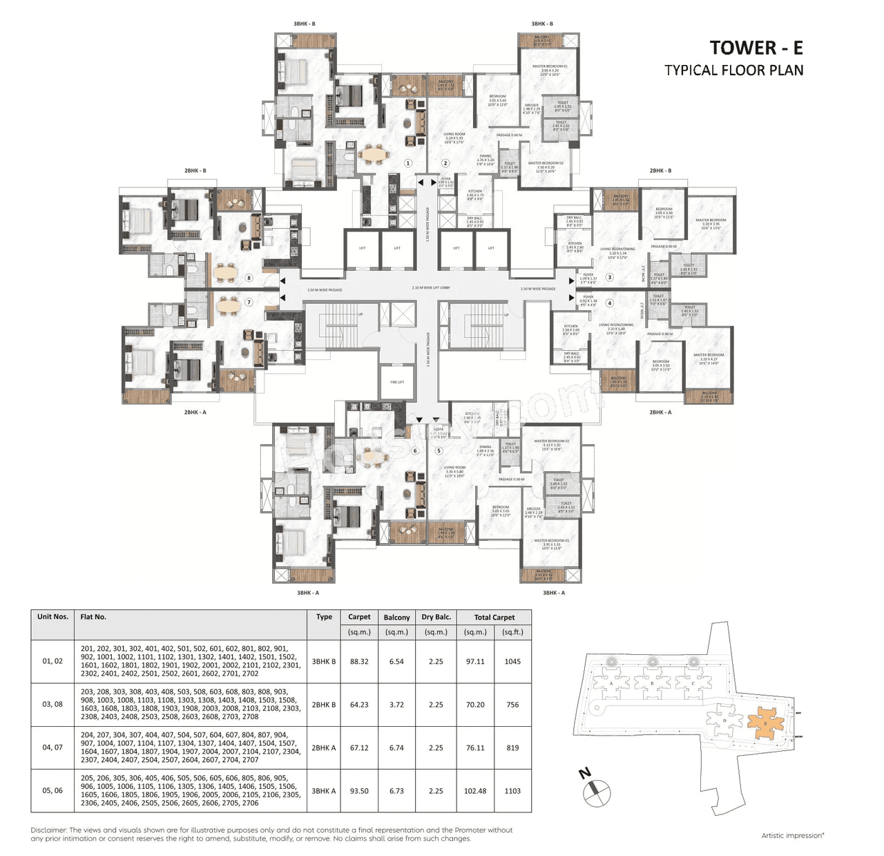 Hiranandani & Krisala Everlyn Floor plan 1