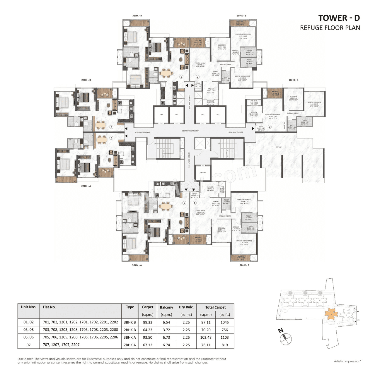 Hiranandani & Krisala Everlyn Floor plan 4