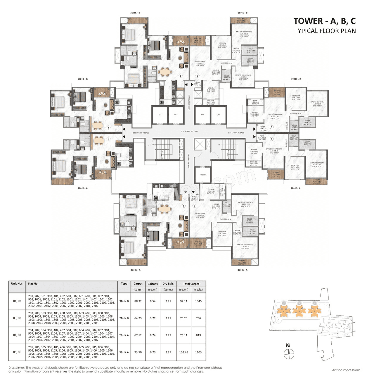 Hiranandani & Krisala Everlyn Floor plan 5