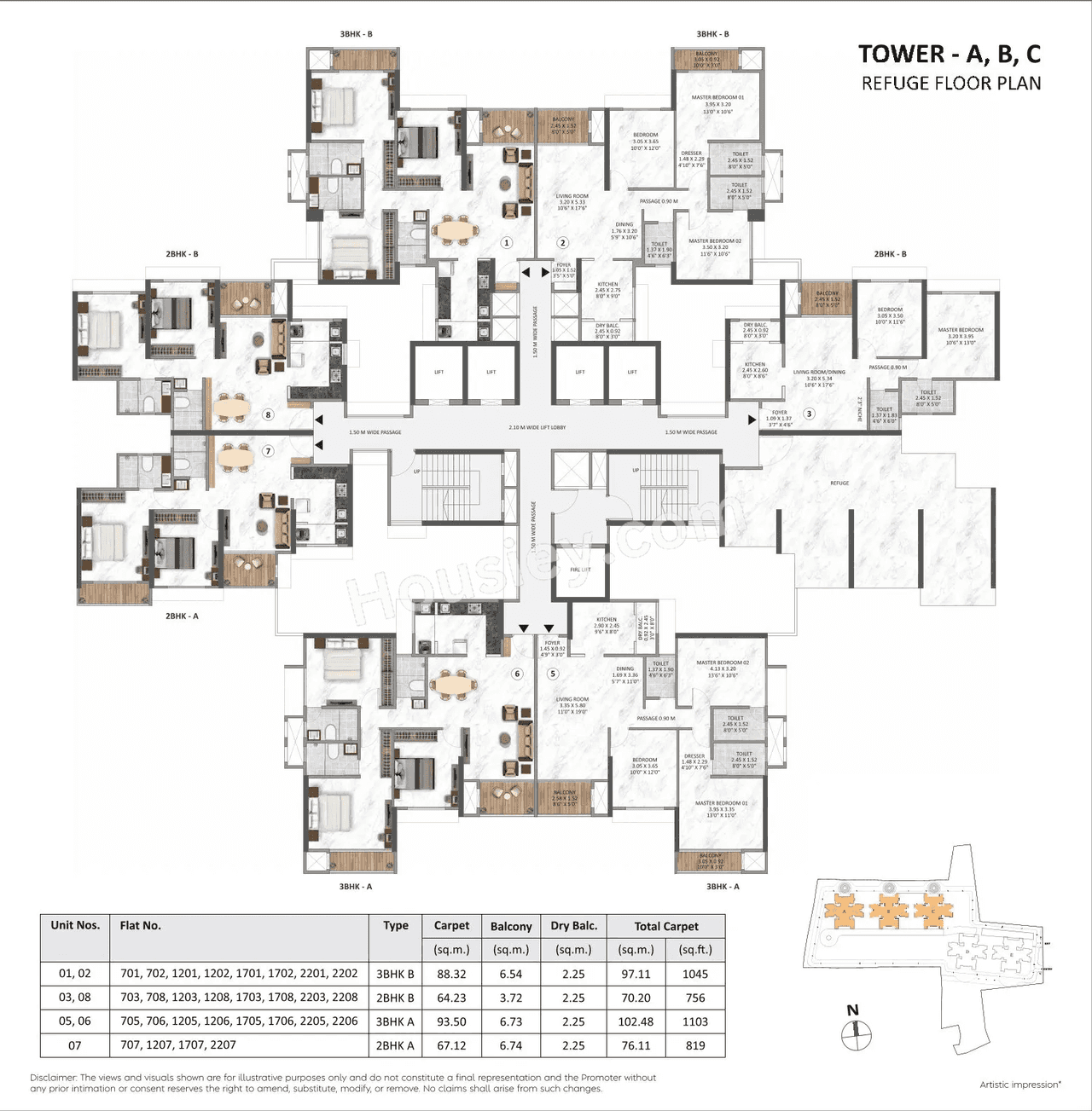 Hiranandani & Krisala Everlyn Floor plan 6