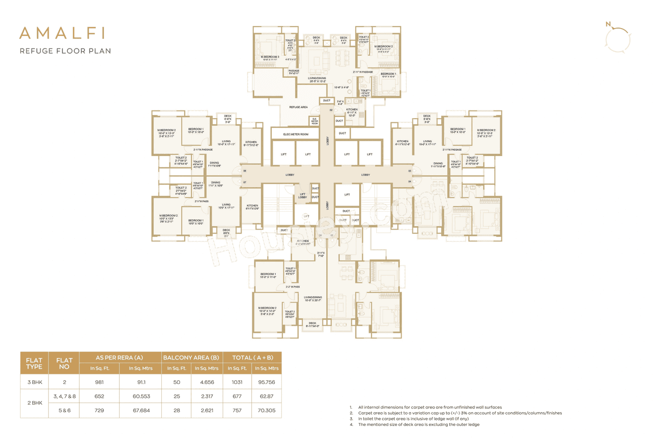 Hiranandani Westgate Floor plan 1