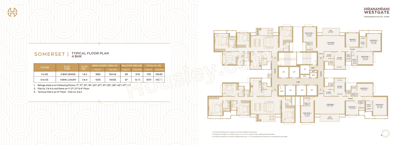 Hiranandani Westgate Floor plan 2