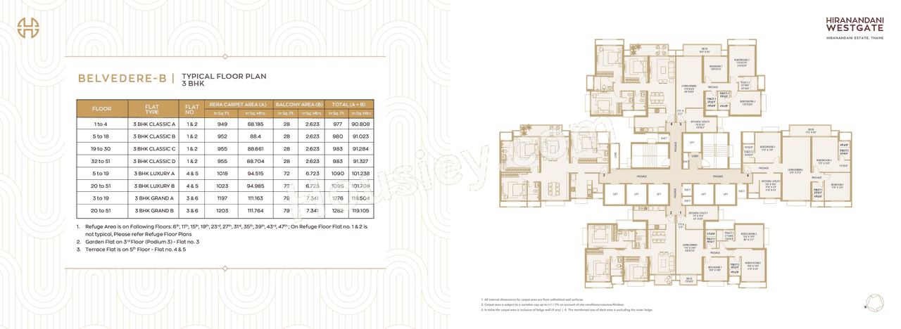 Hiranandani Westgate Floor plan 4
