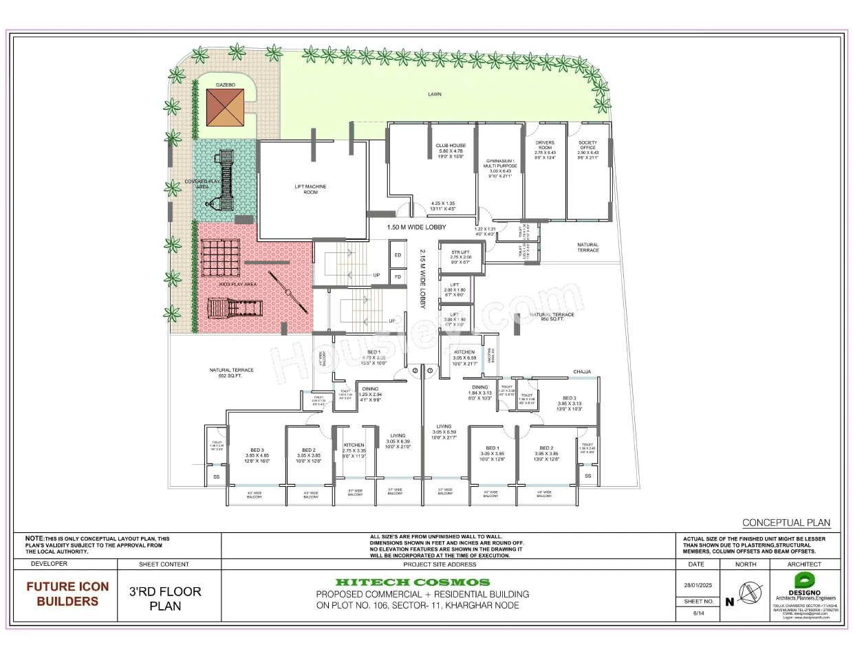 Hitech Cosmos Floor plan 3
